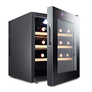 HYYQG Bodega De Vinos 12 Botellas, Cuarto Piso, Refrigerador Y ...