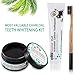 All Natural Activated Coconut Charcoal Teeth Whitening Powder (30g) + Coconut Charcoal Whitening Toothpaste (120g) + Bamboo Toothbrush for Brighter and Healthier Teeth