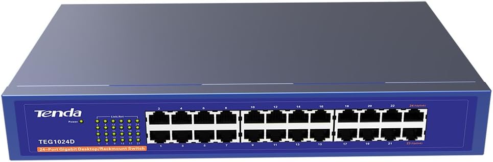 Tenda TEG1024D 24-Port Gigabit Ethernet Network Switch 10/100/1000Mbps