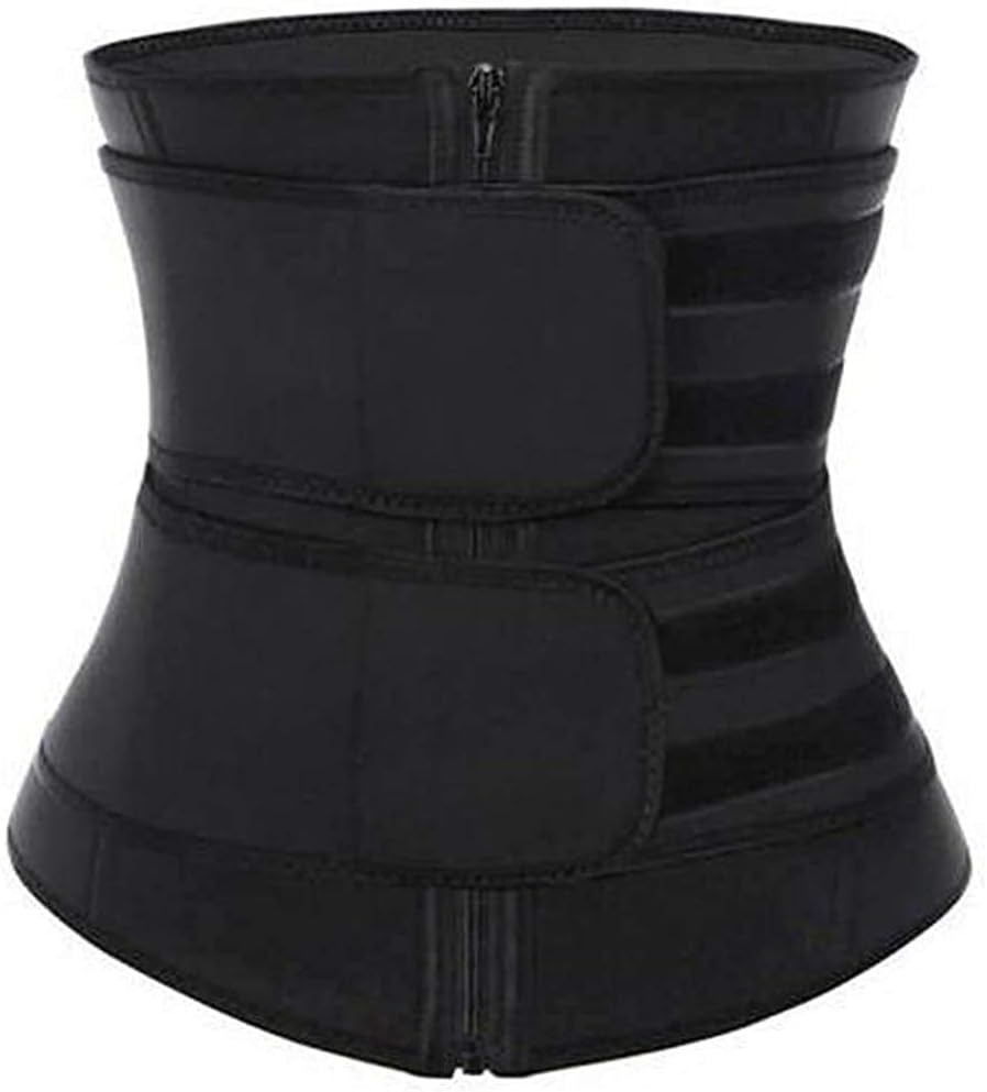 ZDLT Women's Waist Trainer Corset High Compression Waist Cincher Trimmer Belt Zipper Velcro for Weight Loss