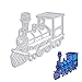 Bottone DIY Metal Cutting Dies Stencil Template Mould for DIY Scrapbook Embossing Album Paper Card Craft Decoration (Locomotive)