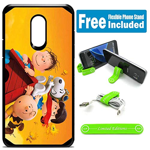 for Samsung Galaxy [J7 2018] [J7 Star] [J7 Refine] [J7 Aero] [J7 Eon] [J7 Crown] [J7 Aura] Defender Rugged Hard Cover Case - Peanuts Snoopy Together H