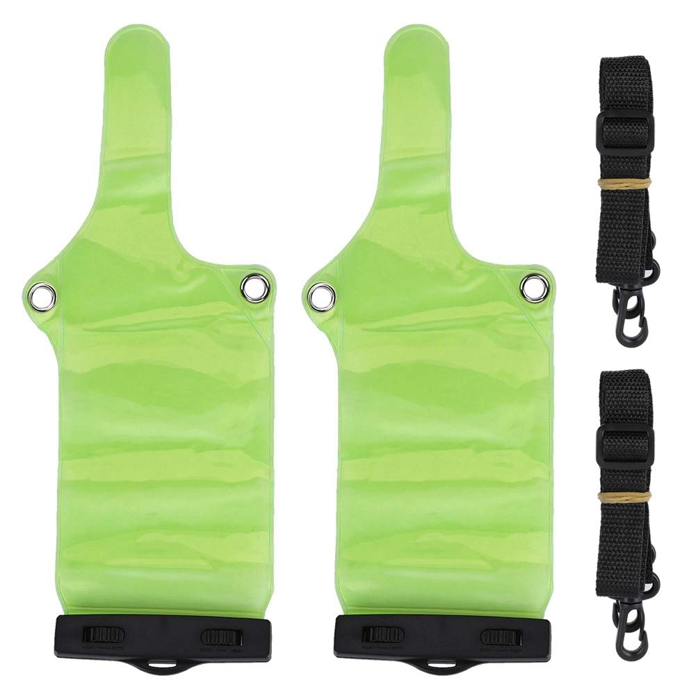 Bewinner Walkie-Talkies Waterproof Case, 2pcs PVC Waterproof/Waterproof/Case with Clip In ABS and Strap for Walkie Talkies UV5R / UV82 / BF-888S, Suitable for Rain, Swimming, Water Parks