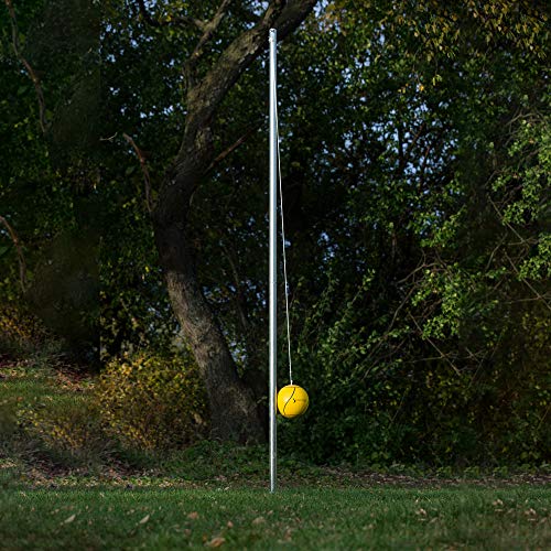 Sterling Sunnywood Sports Premium Tetherball Set for Outdoor Backyard with Ball, Rope and Pole