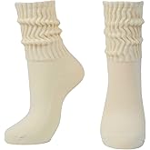 Intgoodluckycc Slouch Scrunch Socks for Women, Slouch High Tube Socks Women