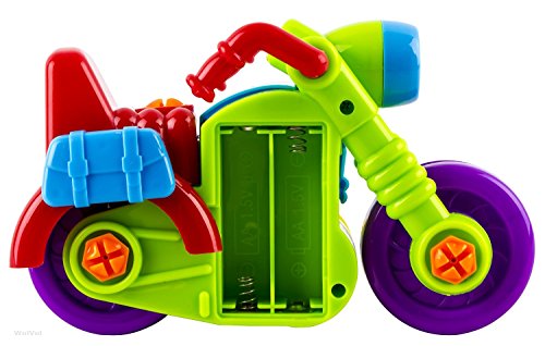 WolVol Take-A-Part Motorcycle Toy - Put Together Motorbike Construction Toys w/ Building Tools - Fun Motor Skill & STEM Learning Play Set for Kids - Thumbnail 5