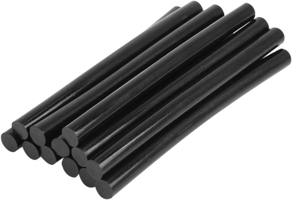 X AUTOHAUX 12 Pcs 7mmX100mm Hot Glue Sticks Paintless Dent Repair Black for Car, 7mm*10cm