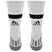 adidas Traxion Premier Football/Baseball Crew Socks, White/Black/Light Onix, Medium