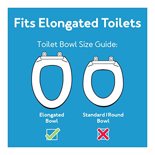 Carex 3.5 Inch Raised Toilet Seat with Arms For Elongated Toilets