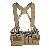 Haley Strategic Partners Disruptive Environments D3CR-H Heavy Chest Rig, Coyote Brown D3CR-HCOYOTE