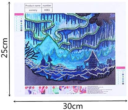 Askong 5D DIY Diamond Painting Kit Various shapes Round Drill Crystal Rhinestone Arts Craft Canvas Supply for Home Wall Decor Embroidery Cross Stitch Paintings (Landscape ,9.8*11.8 in)