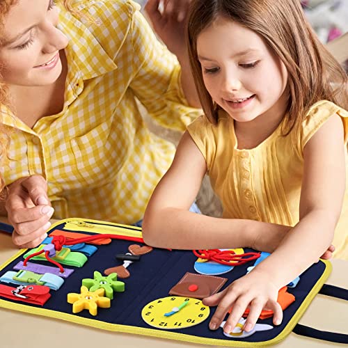 Busy Board for Toddlers 1 2 3 Years Old, Montessori Toys for 1 2 Years