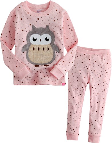 Vaenait Baby Girl's 2 Pieces Sleepwear Pajama Set Lovely Owlet Pink