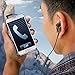 GOgroove AudiOHM HDX Noise Isolating Wired Earbuds with Microphone - Premium Headphones with Ergonomic Angled Design, 3mm Thick Reinforced Cable, Fortified Y-Connector, and EVA Carrying Case (Blue)