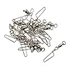 Threemart-High-Strength-Fishing-Ball-Bearing-Swivel-with-Coastlock-Snap100-Copper-Stainless-Steel-with-Nickle-Coated