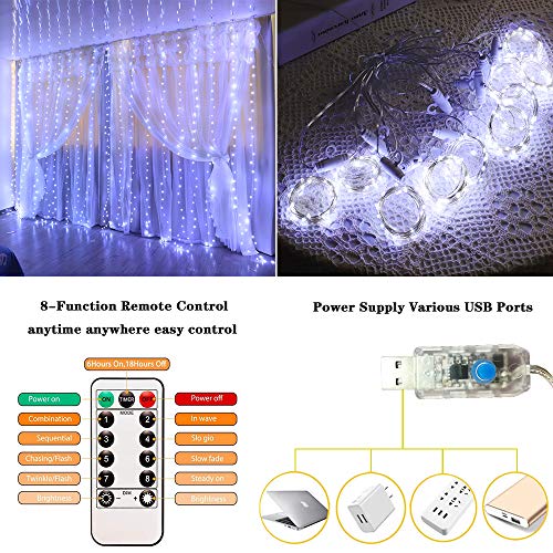 LED-Window-Curtain-String-Light-3MX28M-280-LED-8-Modes-Fairy-Lights-with-Hook-Remote-Control-USB-Powered-Waterproof-Copper-Wire-Decor-Lights-for-Christmas-Bedroom-Party-Wedding-White