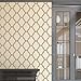 J BOUTIQUE STENCILS Wall Stencil - Reusable Template for DIY Decor Walls Rooms and Furniture, Wallpaper Look (Moroccan Trellis Pattern Allover Wall Stencil)