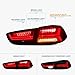 AOEDI LED Tail Lights For Mitsubishi Lancer&EVO X 2008-2017 Audi Style Smoked Lens Replacement