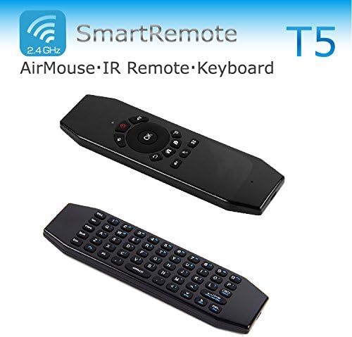 VSHARE USB Wireless Air mouse Gyration Fly Mouse multifunction Smart IR Remote Mini Keyboard for Android TV Box (T5M)