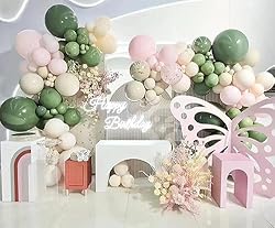 KALOR 18 Inch Bean Green Balloons, 10 Pcs Matte