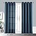 DriftAway Thermal Insulated Blackout Curtain Liner 2 Panels Each Liner Size 50 Inch by 58 Inch Rings Included