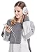 Women Lady's Knit Snowflake Design Soft Furry Ear Muffs Headphones Music Gray One Size