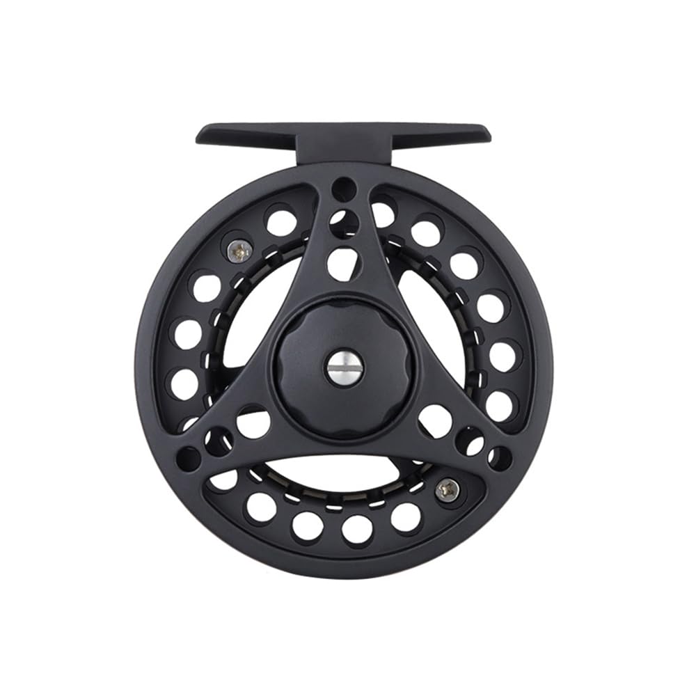 Aluminum Alloy Fly Fishing Reel, Fly Reels for Left & Right Hand River Lake Sea Stillwater Fishing - size # 7/8 (Black)