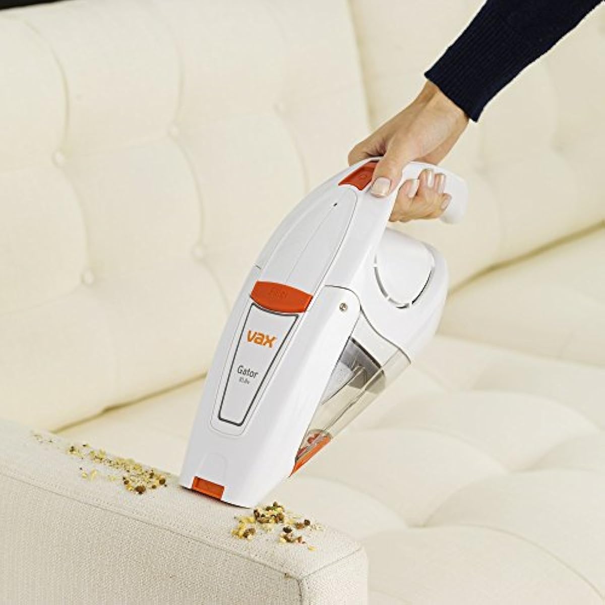 Car Vacuum Handheld Cleaner Vax Gator Cordless 0.3 L White/Orange