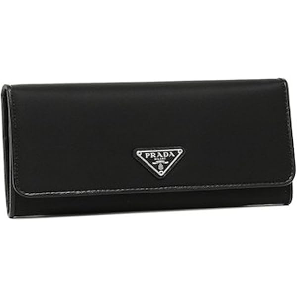 Amazon.com: Prada Women's Black Nylon Long Wallet with Card Slots