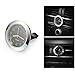 Car Air Vent Clock ALLOMN Car dashboard Clock Luminous Mini Auto Interior Quartz Analog Watch (Silver)