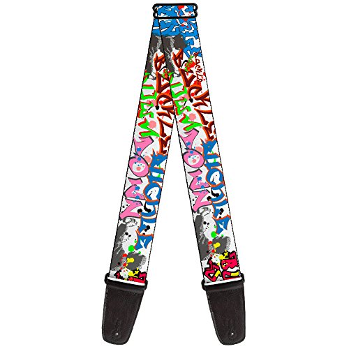 Buckle-Down GS-W30208 Guitar Strap - BD Tag, 2" Wide & 29-54" Length