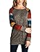 Women's Cotton Long Sleeve Tunic Tops Casual Pullover Sweatshirt by Hisweet