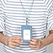 Leather ID Card Holder (Navy)