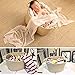 INDRESSME Large Cotton Rope Storage Basket - Woven Toys Basket in Baby Room, Nursery Storage Hamper, Baby Laundry Bins Warm Beige Blanket Basket with Handles for Diaper Home Decor 16.0