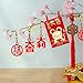 Winlyn 106 Pcs Chinese New Year Decorations - Hanging Good Luck Ornaments, Red Lanterns, Festive Tree Ornaments, Paper Fans for Asian Lunar New Year 2025 Year of The Snake Party Decor