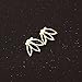 Leiothrix Aesthete Alloy Golden Lotus Shape Earrings for Women and Girls Apply to Wedding Party Casual