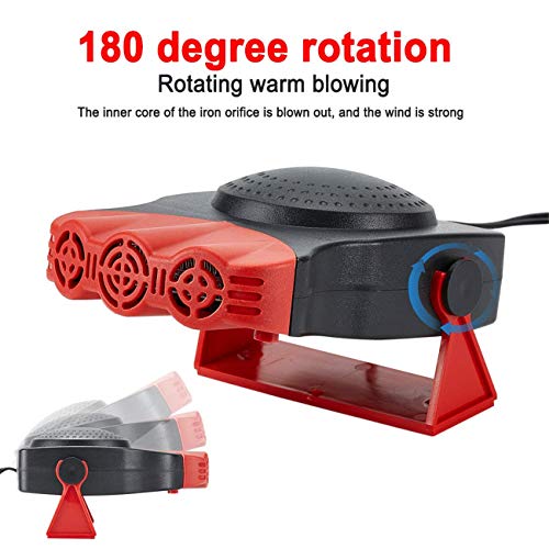 image for Bonaier Car Heater Defogger Fan, Portable Fast Heating Defrost Defogge