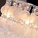 LightInTheBox Modern White Shell + Crystal Home Ceiling Light Fixture Flush Mount, Pendant Light Chandeliers Lighting for Bedroom, Living Room