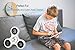 Open Up To Love Fidget Spinner Toy Stress Reducer Amazing Fast Tri-Spinner Fidget Spinner EDC Focus Toy Ultra Durable Non-3D printed (White)