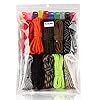 Zacro-400lb-Survival-Paracord-Combo-Crafting-Kits-in-10ft-in-10-Colors-with-Pack-of-10-Buckles