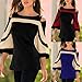 CUCUHAM Women Cold Shoulder Long Sleeve Sweatshirt Pullover Tops Blouse Shirt(Black,US:12/CN:XXL)