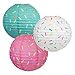 Just Artifacts 3pcs 12-Inch Sweet Treat Party Hanging Paper Lantern Kit (Sprinkles)