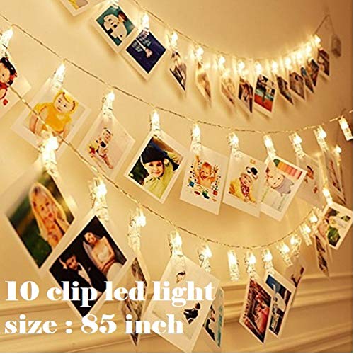 Satyam Kraft Battery Powered 10 Clip Indoor Outdoor Decoration Light