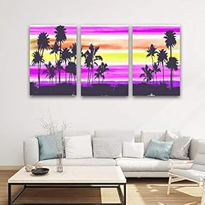 3 Panel Canvas Wall Art Colorful Pictures Home Wall Decorations for Bedroom Living Room Paintings Canvas Prints Framed - 16"x24" x 3 Panels