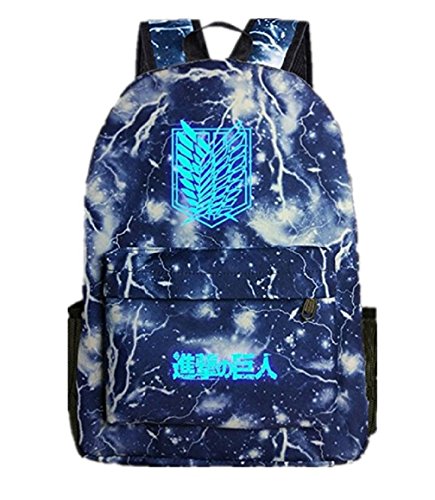 YOYOSHome Anime Attack on Titan Cosplay Luminous Bookbag College Bag Backpack School Bag