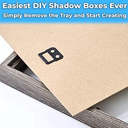 Super-Sturdy, Real Wood 8x8 Shadow Box Frame