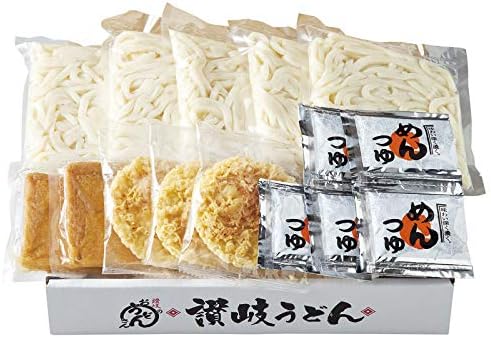 Amazon 内祝 お中元 お歳暮 父の日 母の日 敬老の日 プレゼント ギフト せい麺や讃岐うどんきつね 天ぷら5食セット のし可 ノーブランド品 うどん 通販