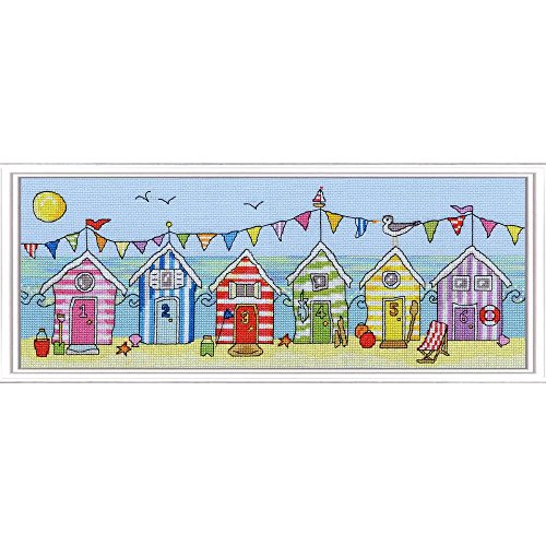 Bothy Threads Beach Huts Fun Cross Stitch Kit by Bothy Threads