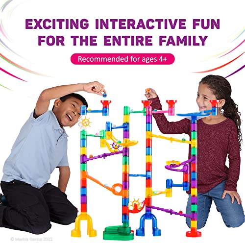 Marble Genius Marble Glow Run Race Track Set Glow in The Dark (115 pcs