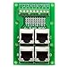 Electronics-Salon RJ45 8P8C 4-Way Buss Board DIN Rail Mount Interface Module.